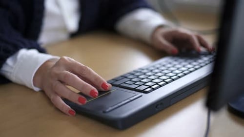 Secretary Using Computer 01