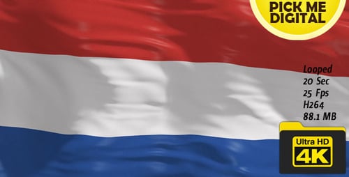 Netherland Flag 4K