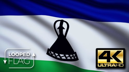 Lesotho Flag 4K
