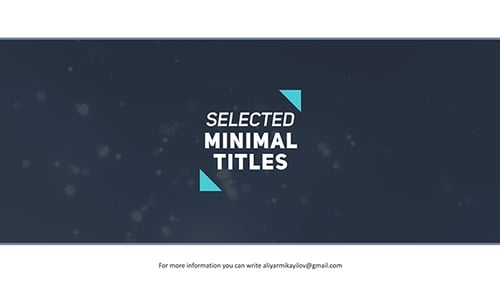 40 Modern Minimal Clean Title Animations Pack