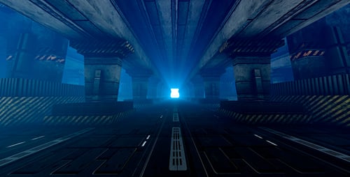 Moving Along a Futuristic Tunnel