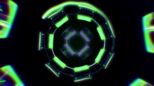Space Abstract Fractal Tunnel