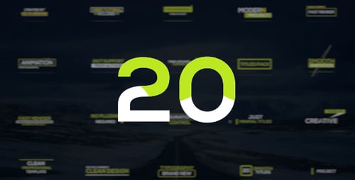 Clean Minimal Text Title Animations