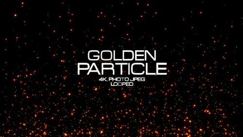 Goldene Partikel VJ Loops 4K