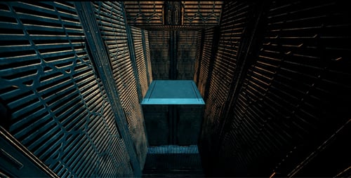 Futuristic Sci-Fi Tunnel Light Reveal Transition