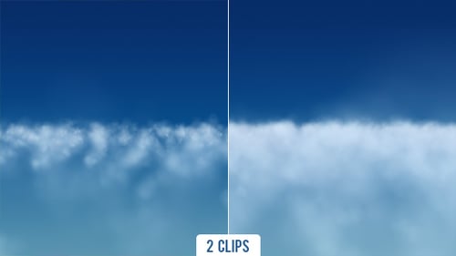 Horizontal Cloud and Fog Animation Overlay with Density Options