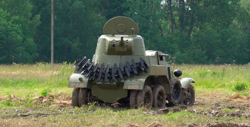 Krieg. Gepanzerter Panzer