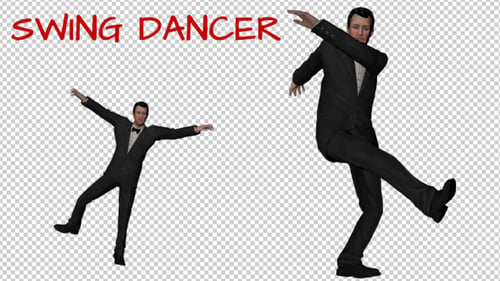 Animated Man in Tuxedo Dancing for Events