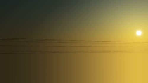 Geometric Power Line Pylon Construction Time-lapse Animation
