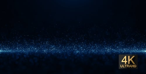 Blue Dust Abstract Light Motion Particles