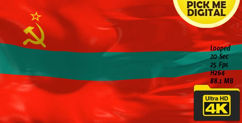 Flagge Transnistriens 4K