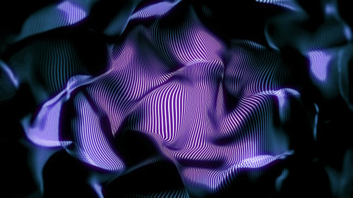 Abstract Glowing Purple Wavy Lines Motion Background