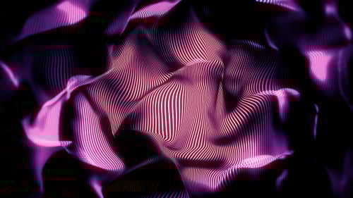 Abstract Glowing Purple Wavy Grid Motion Background