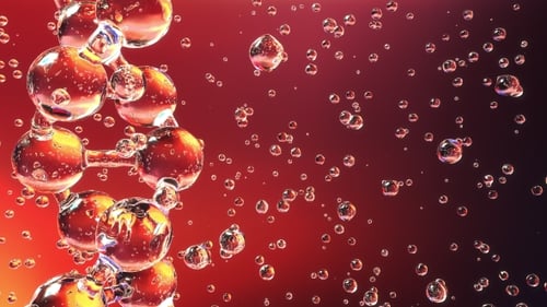 Glassy DNA Molecule