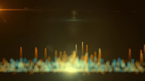 Abstract Rising Particles Data Visualization Background Animation