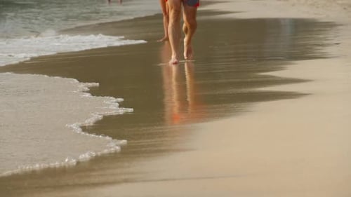 Barefoot Beach Walking