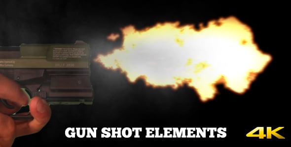 Realistic Gun Shot Muzzle Flashes and Smoke Effects, Elements Motion ...