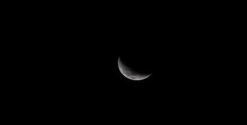 Waxing Crescent Moon I In FullHD