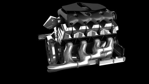Loop Rotate Car Engine