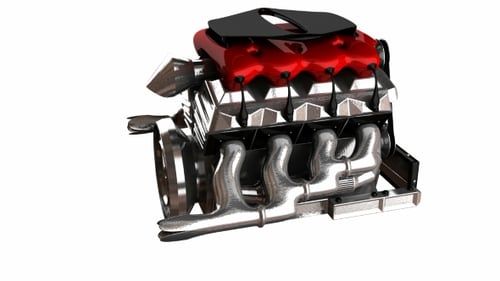 Drehbarer Automotor