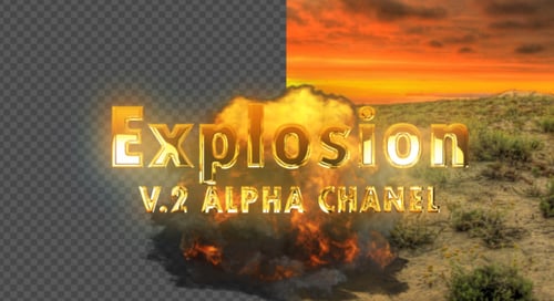 Realistic Fire and Smoke Explosion Element