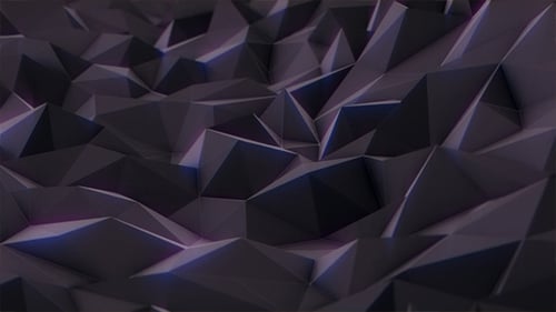 Abstract Dark Geometric Polygonal Background Loop Animation