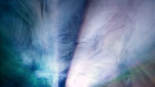 Abstract Light Rays and Smoke Background