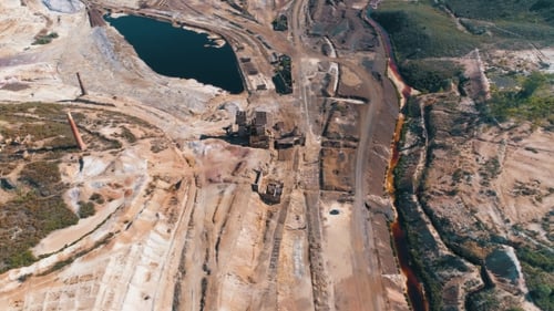 Abandoned Old Copper Extraction Mine