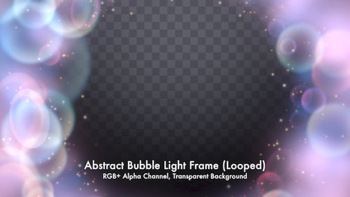 Abstract Bubble Light Frame