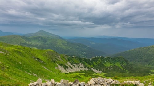 Dramatic Mountain Clouds After the Rain
