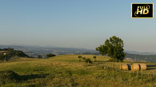 Sonnenuntergang-Landschaft
