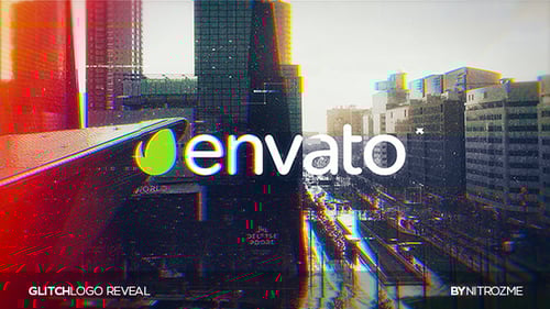 Glitch Logo Reveal