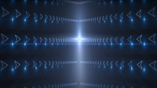 Abstract Geometric Arrow Tunnel Seamless Loop Background