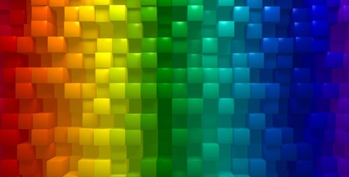 Rainbow Blocks Background