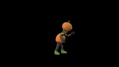 Pumpkin Girl Dance 6 — Halloween-