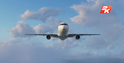 Flugzeug auf Wolken