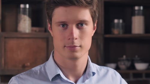 Cara joven empresario