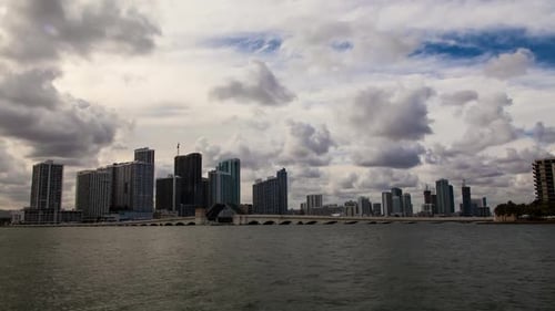 Boats In Miami Waiting For Water Bridge To Open 33
