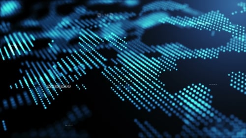 Futuristic Digital Data Grid Network Loop Background