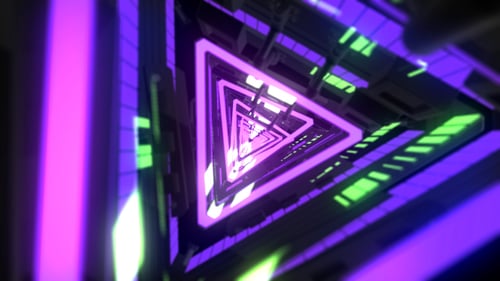 Triangle Light Technology Background