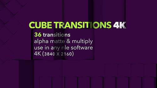 Dynamic 3D Cube Transitions Pack