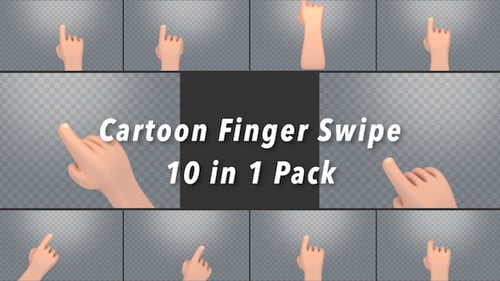 Cartoon Finger Swipe Pack