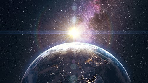 Sunrise On Earth Orbit