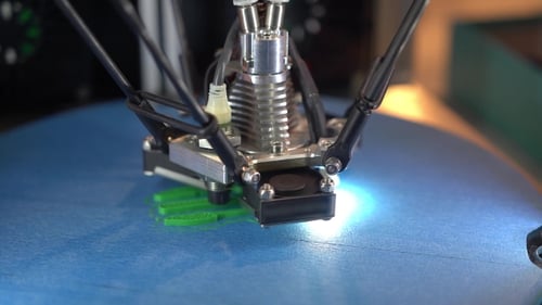 Three Dimensional Printer During Work, 3D Printing.