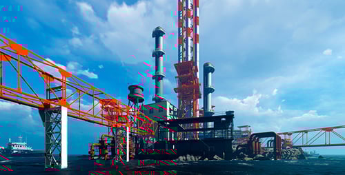 Large Oil Refinery