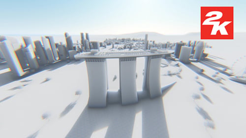 3D Singapore City View