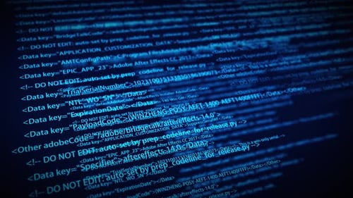 Ai-Netzwerk-Programmcode-Scrolling