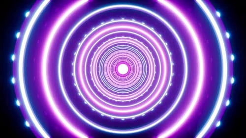 Visualizador de som de linhas circulares e luzes de pontos