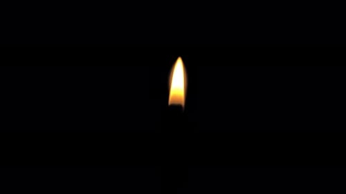 Kerzenflamme mit Alpha 4K