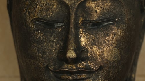 Face of Buddha at the Temple